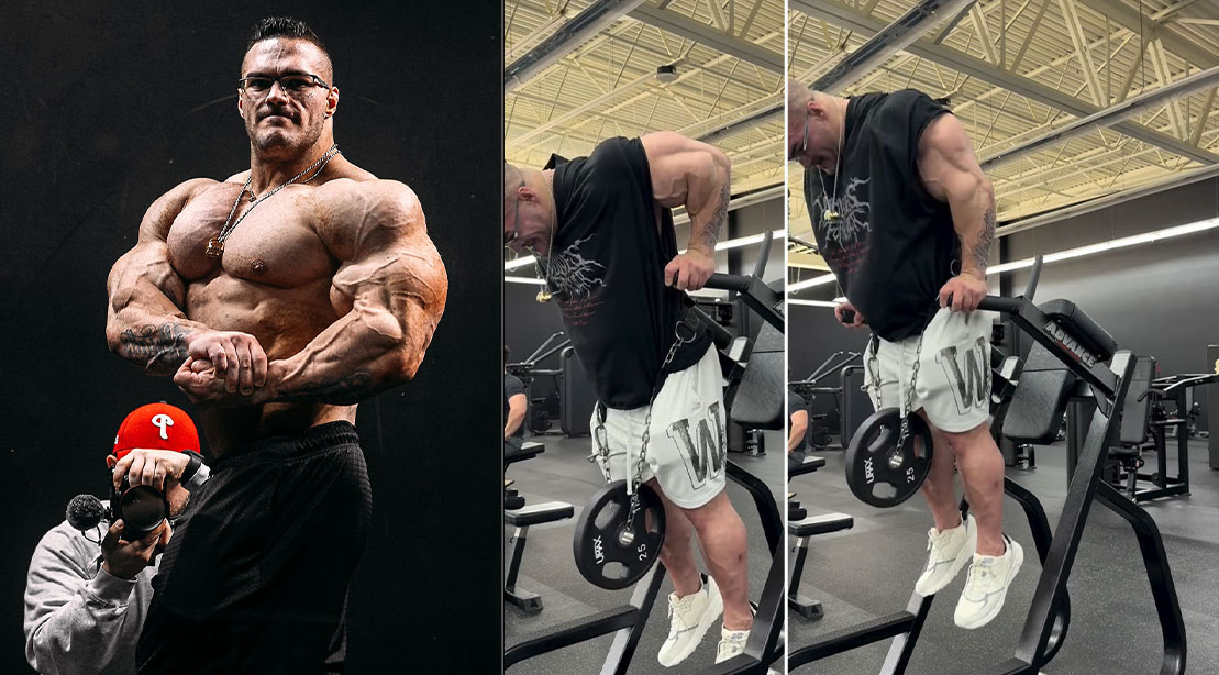 Nick Walker’s Training For Olympia 2025: Weighted Tricep Dips
