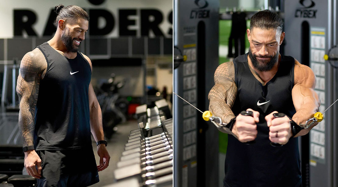 Roman Reigns Gets In an Upper Body Workout Before WrestleMania 41