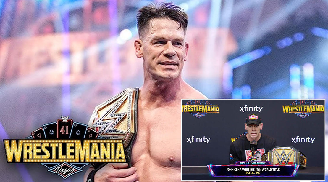 Watch John Cena Roast M&F reporter after WrestleMania 41 Win