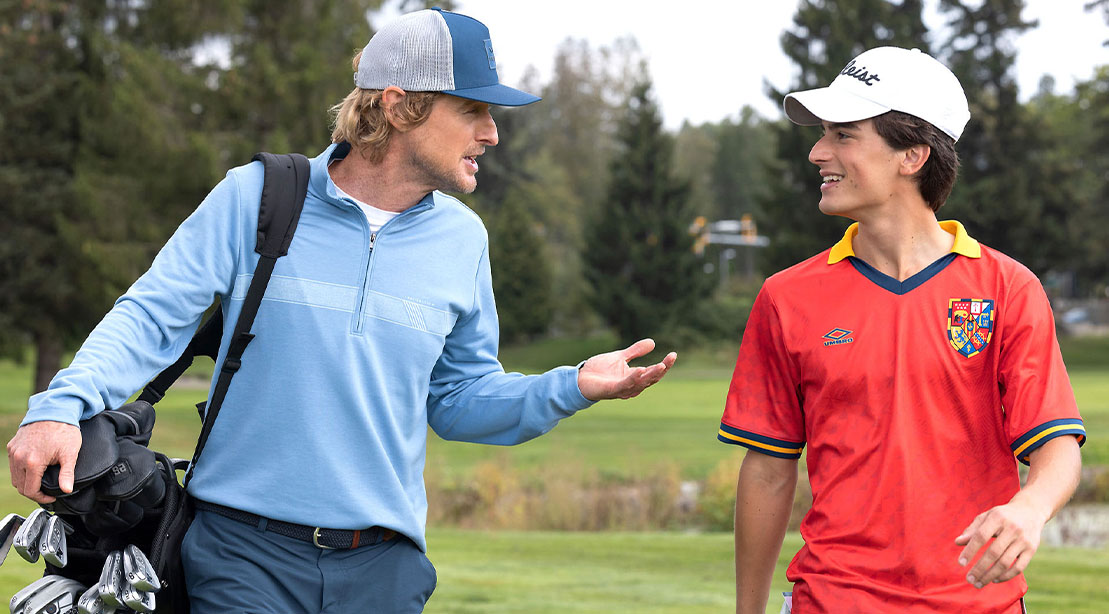 Owen Wilson and Peter Dager Practiced Their Golf Swing for ‘Stick’ to Perfection